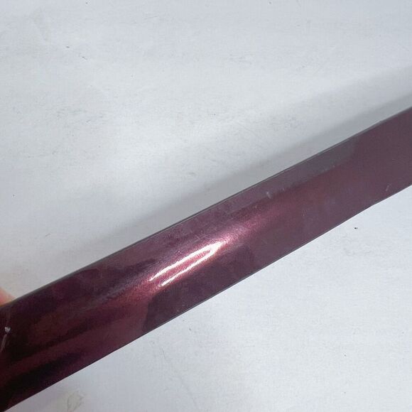 y2k Vintage Paul Green Women\'s Burgundy Patent Leather Skinny Belt Size 75 30 main image 7